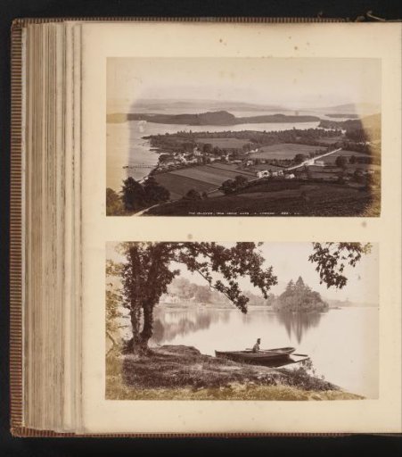 View of islands near Loch Lomond and View of Swan Island near Loch Lomond