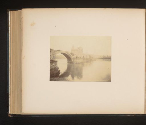 View of the Pont Saint-Bénézet with the Chapel of Saint Nicholas over the Rhône