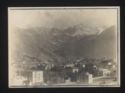 Landscape with Mountains and a City