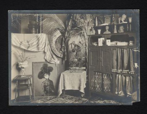 Interior with a Cabinet, Sculptures, and a Painting