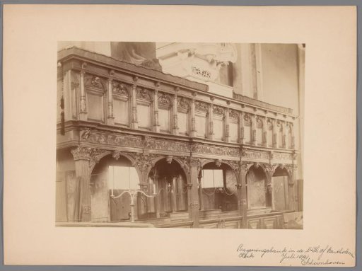 Government Bench in the Great or Bartholomew's Church in Schoonhoven