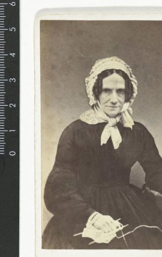 Portrait of an older lady with knitting