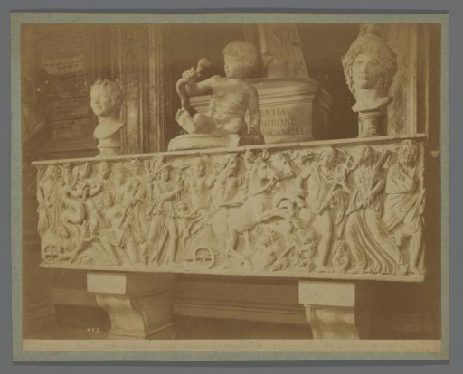 Sarcophagus with a depiction of the Hunt of Diana in the Capitoline Museums, Rome, Italy