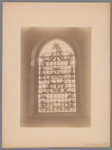 Painted window in the Reformed Church at Westmaas