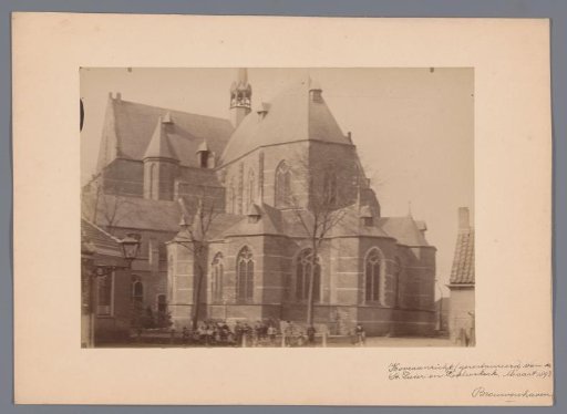 View of the Great or Saint Nicholas Church at Brouwershaven