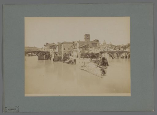 View of the Tiber Island in Rome, Italy