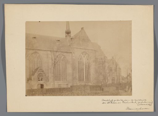 South side of the Great or Saint Nicholas Church in Brouwershaven