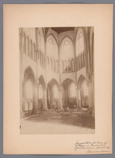 Interior of the Great or Saint Nicholas Church in Brouwershaven