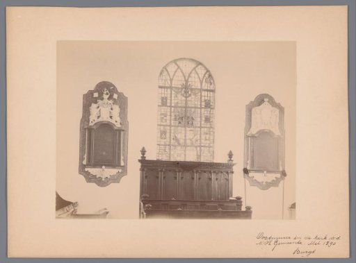 East wall in the Reformed Church in Burgh