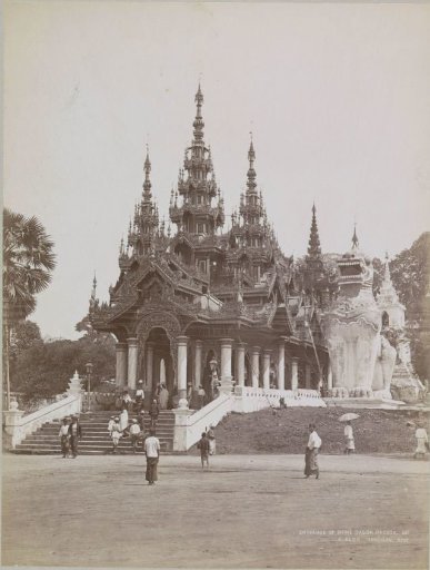 Entrance to the Shwedagon pagoda, Yangon, Myanmar