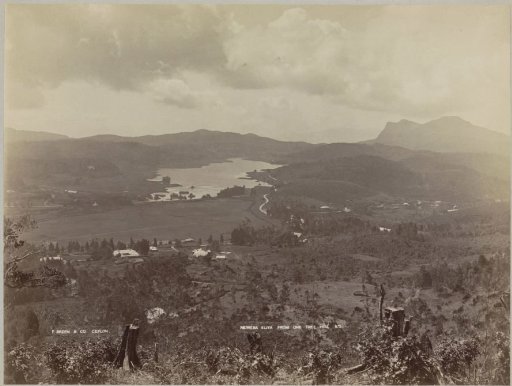 Panoramic view of Nuwara Eliya, Sri Lanka