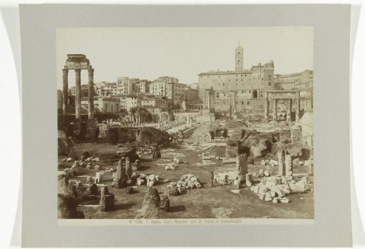 Roman Forum with the Capitoline Hill in the background, Rome