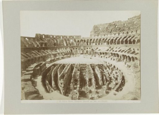 Interior of the Colosseum in Rome