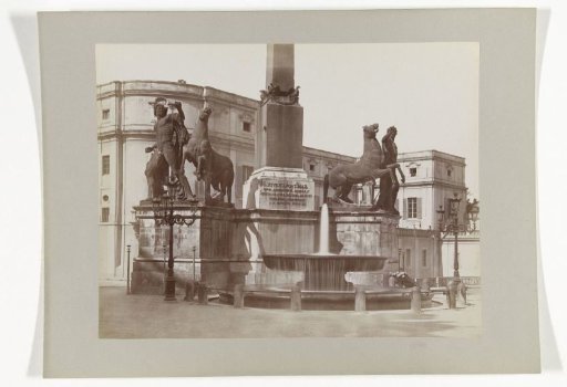 Fountain with Castor and Pollux on the Piazza del Quirinale, Rome