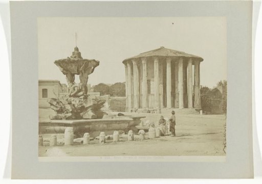 Temple of Hercules Invictus with fountain, Rome