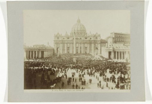 St. Peter's with pilgrims, Rome