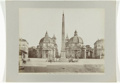 Piazza del Popolo and three streets, Rome