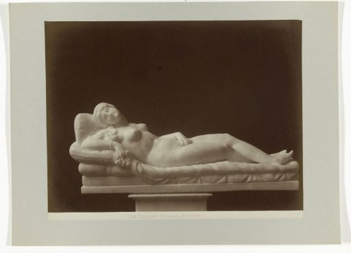 Sculpture of a reclining Venus