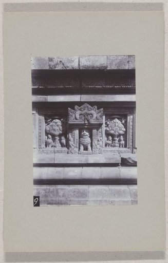 Temple frieze of a temple of Prambanan near Yogyakarta