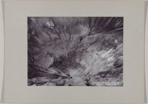 Crater of the volcano Bromo, Java, Dutch East Indies