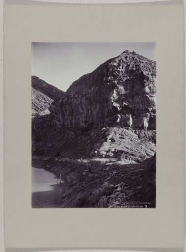 Crater lake on the Idjen Plateau, Java, Dutch East Indies