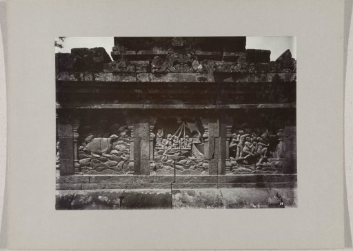 Relief of the Borobudur (Boroboedoer), near Magelang, Dutch East Indies