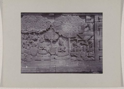 Relief of the Borobudur (Boroboedoer), near Magelang, Dutch East Indies
