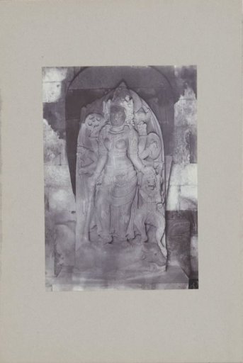 Image in a side niche of a temple of Prambanan near Yogyakarta