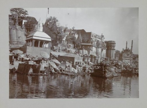 View of the Ganga river at Varanasi, Uttar Pradesh, India