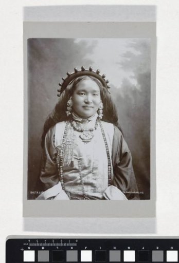 Portrait of a Bhutia woman, Darjeeling, West Bengal, India