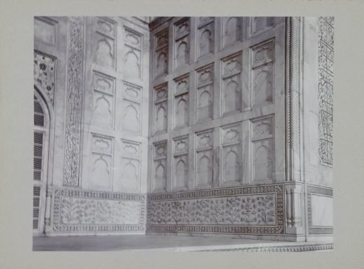 Wall near the door of the Taj Mahal, Agra, Uttar Pradesh, India