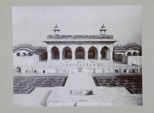 Khas Mahal with the Grape Garden (Anguri Bagh) in the foreground in the Agra Fort, Uttar Pradesh, India