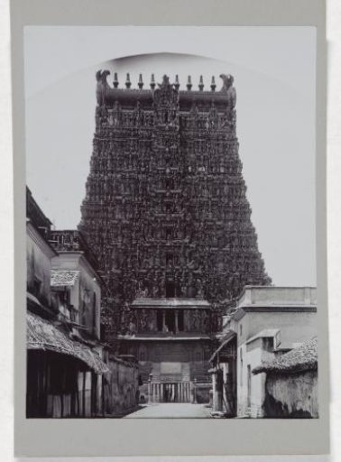 Entrance to the Meenakshi temple at Madurai, Tamil Nadu, India
