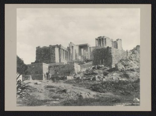 View of the Propylaea of the Acropolis of Athens
