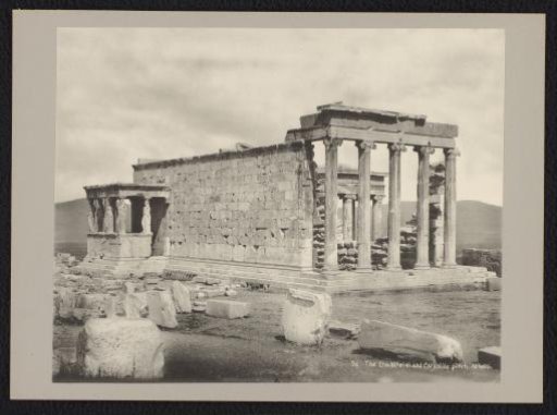 View of the Erechtheion on the Acropolis in Athens