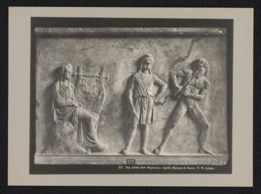Bas-relief with Apollo, Marsyas, and a Man with a Knife