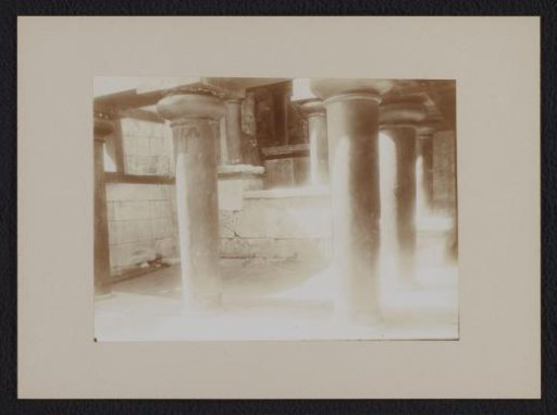 Wooden columns in the Palace of Knossos