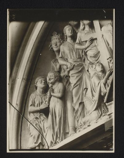 Detail of the Tympanum of the Fürstenportal in Bamberg Cathedral