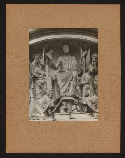 Detail of the Tympanum of the Fürstenportal in Bamberg Cathedral