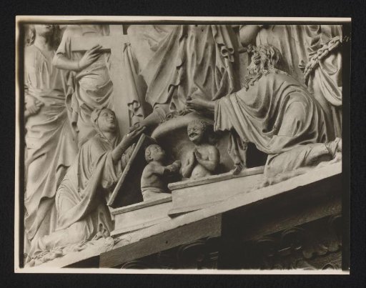 Detail of the Tympanum of the Fürstenportal in Bamberg Cathedral