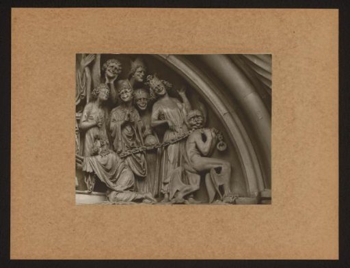 Detail of the Tympanum of the Fürstenportal in Bamberg Cathedral