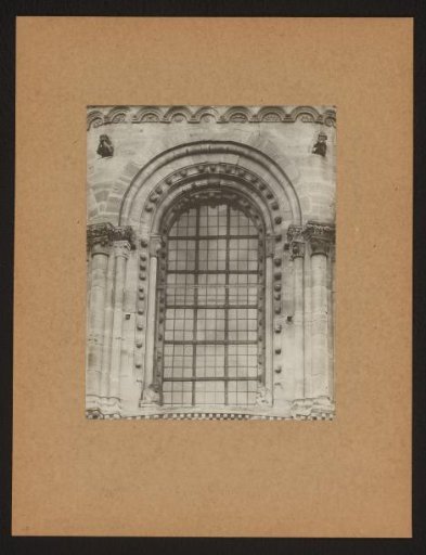 View of a window in the cathedral of Bamberg