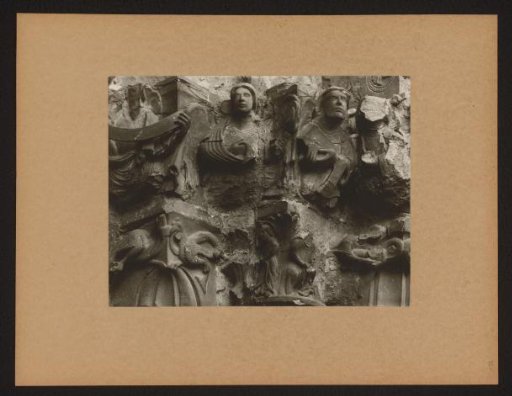 Detail of a capital of the Gnadenpforte in the cathedral of Bamberg