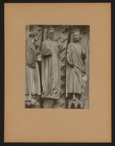 Detail of the Adamspforte in the cathedral of Bamberg