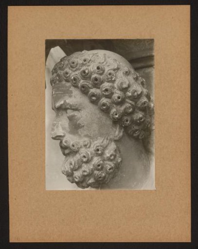 Detail of the Adam's Gate in the Cathedral of Bamberg
