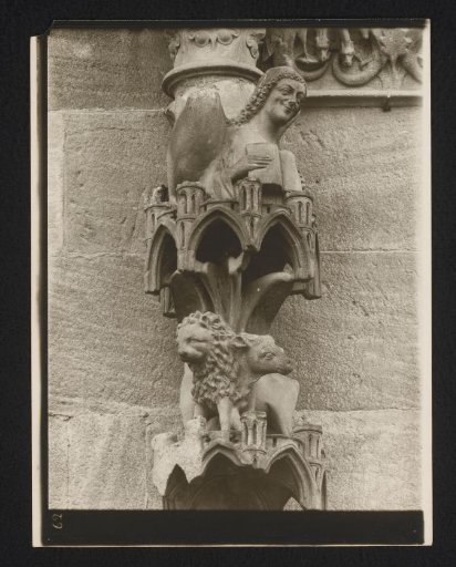 Detail of the Fürstenportal in the Cathedral of Bamberg