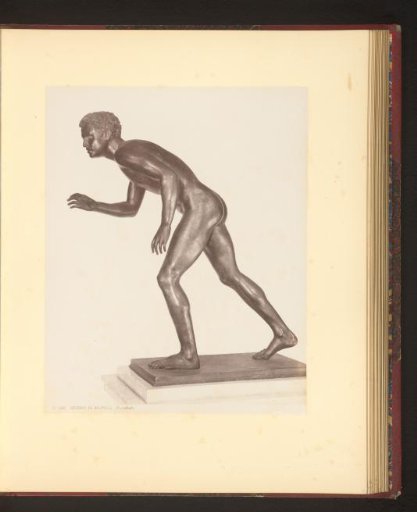 Bronze sculpture of an athlete
