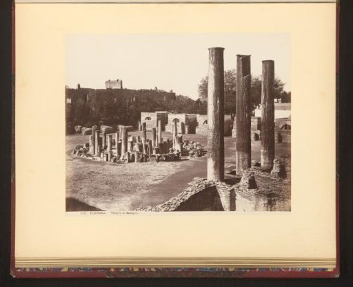 View of the ruins of the macellum of Pozzuoli