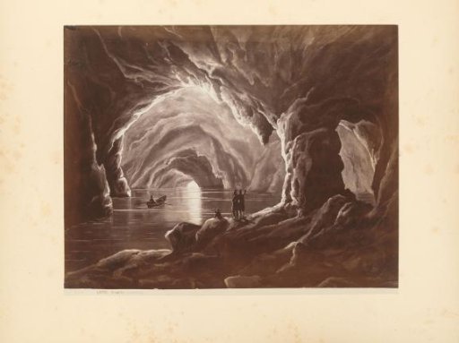 Photographic reproduction of a print of the Grotta Azzurra at Capri