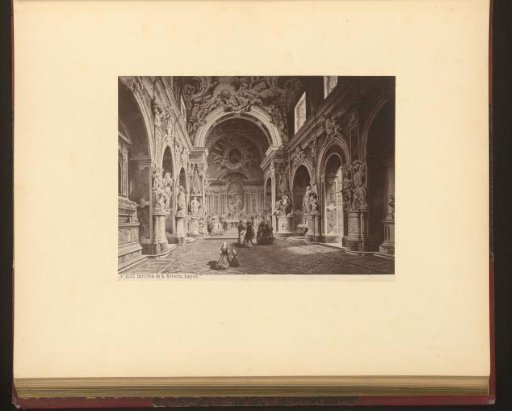Photoreproduction of a print of the interior of the Cappella Sansevero